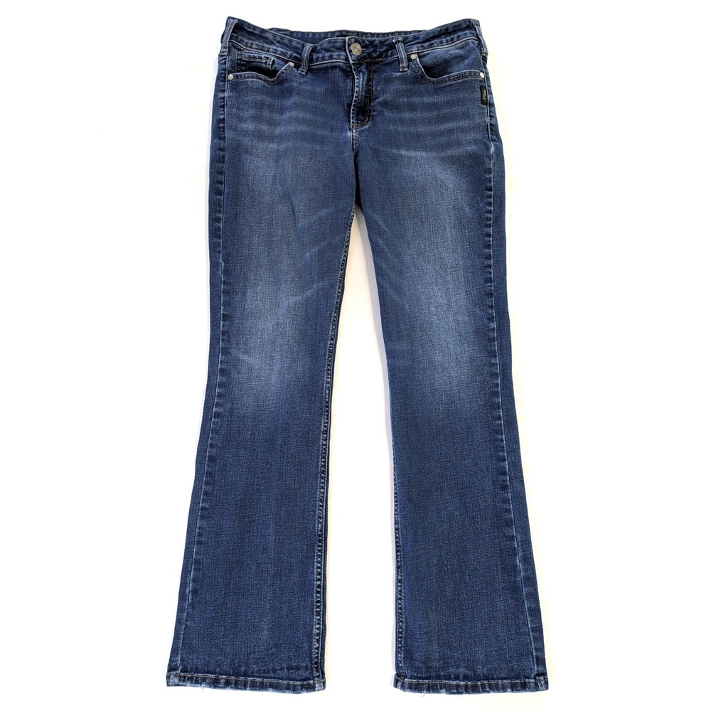 Silver Jeans Co Suki Slim Boot Blue Denim Jeans W33 L31 L93616SDK424